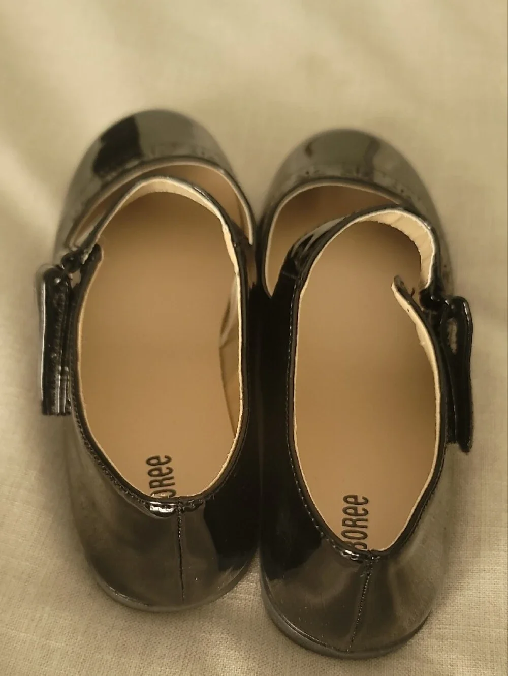 Gymboree Black Patent Mary Jane Dress Shoes with Cutout Detail, Size 2, Worn 1x